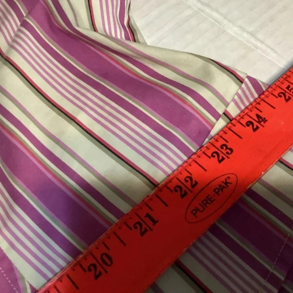 Lane Bryant blazer lavender stripe 3/4 sleeves summer office wear causal… - Picture 9 of 10